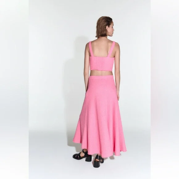 Long Textured Skirt - Picture 5 of 9